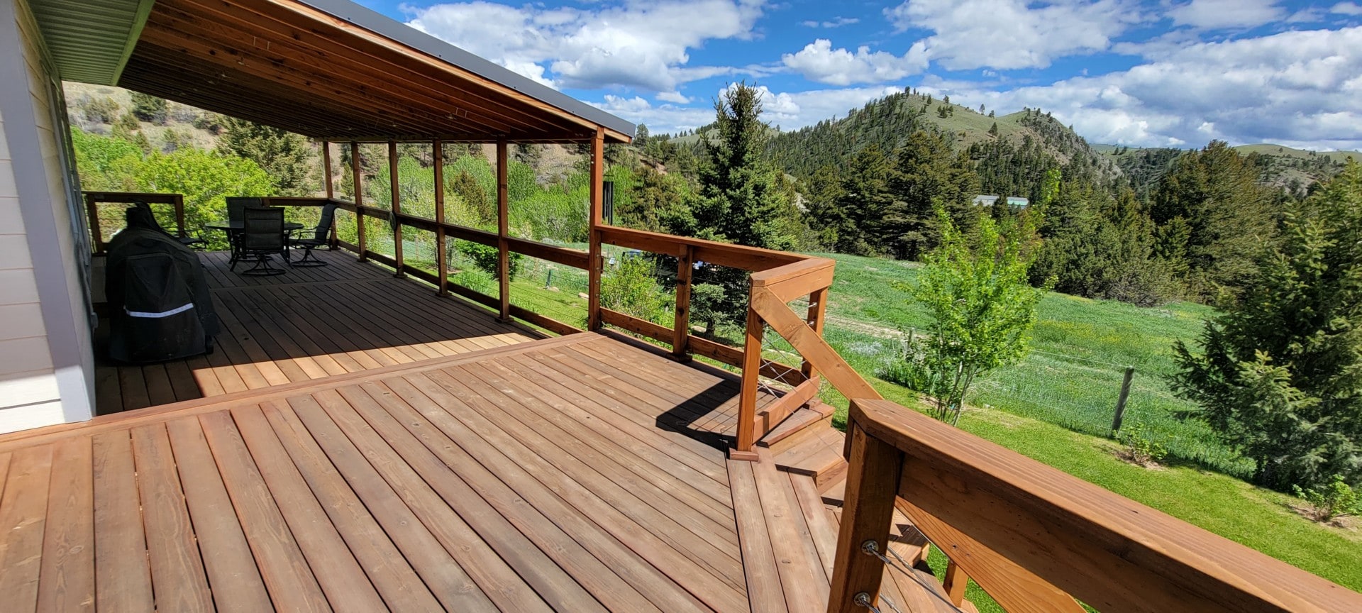 deck Schock Ranch on the North Fork Montana