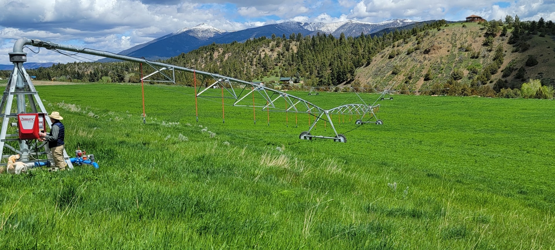 pivot Schock Ranch on the North Fork Montana