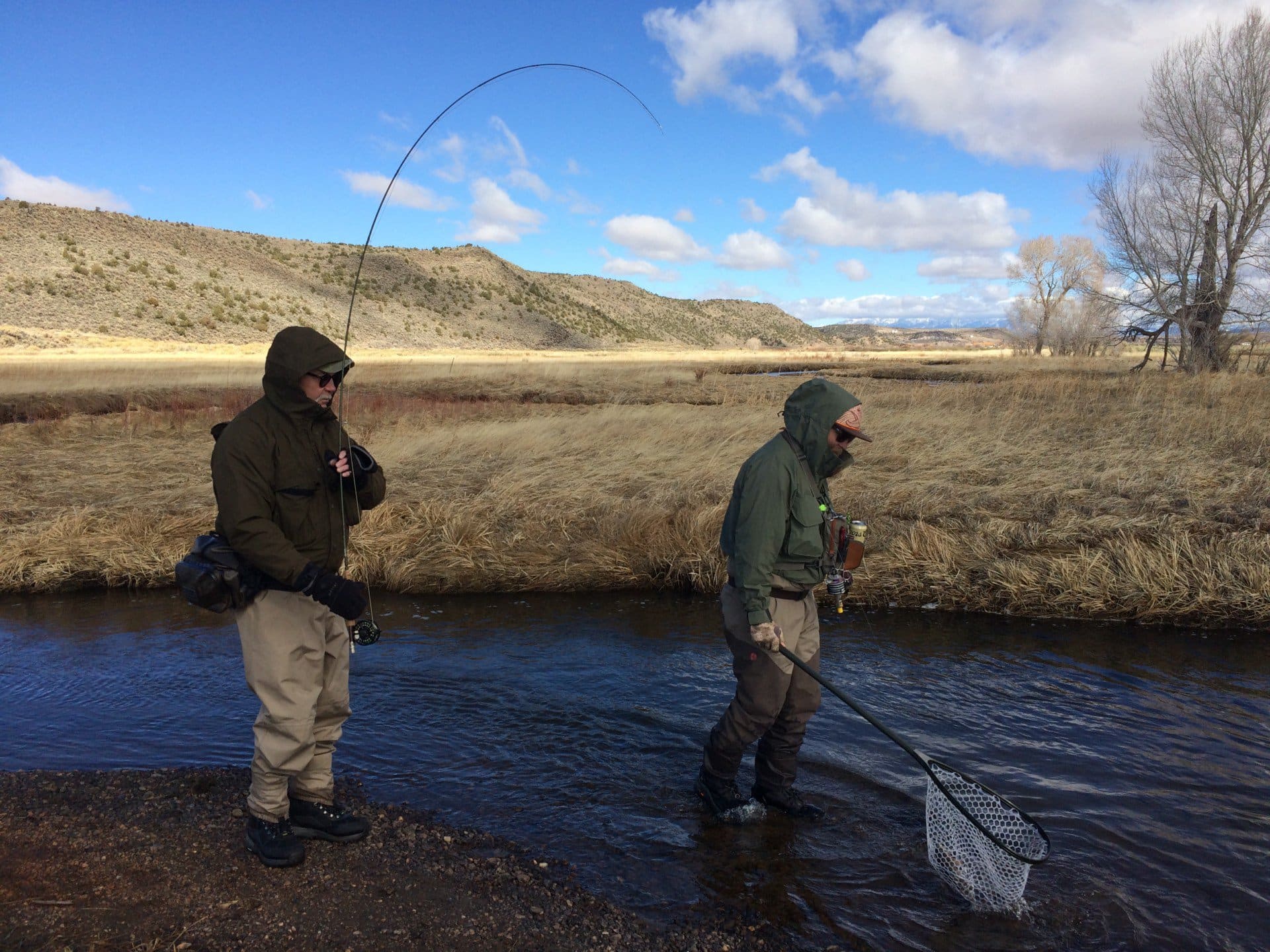 winter trout fishing Colorado Culebra Creek Angler's Retreat