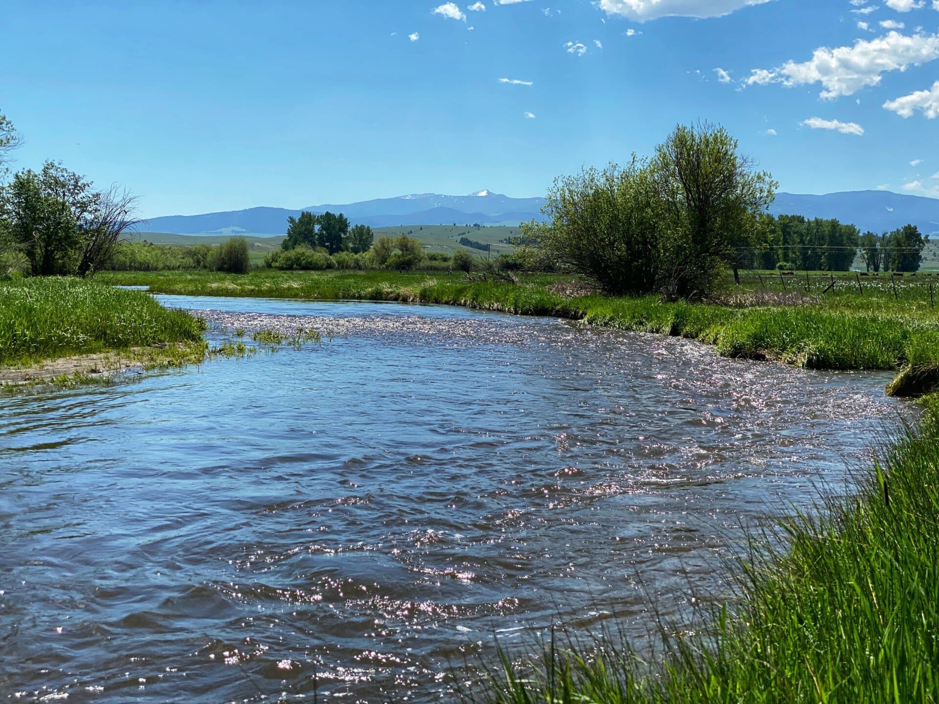 creek shallow bend flint creek ranch montana Fay Ranches