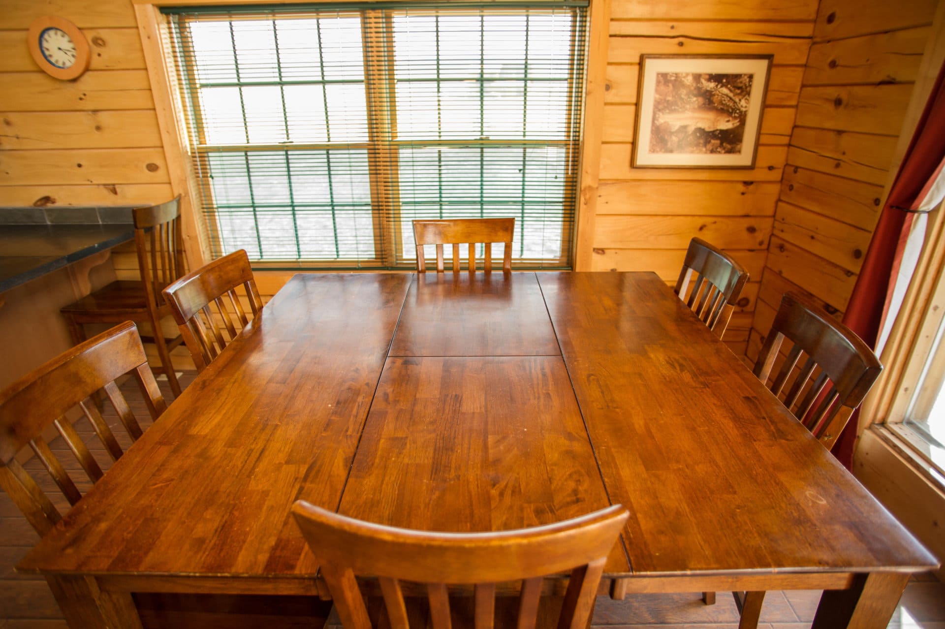 dining table montana riverbend angler cabins