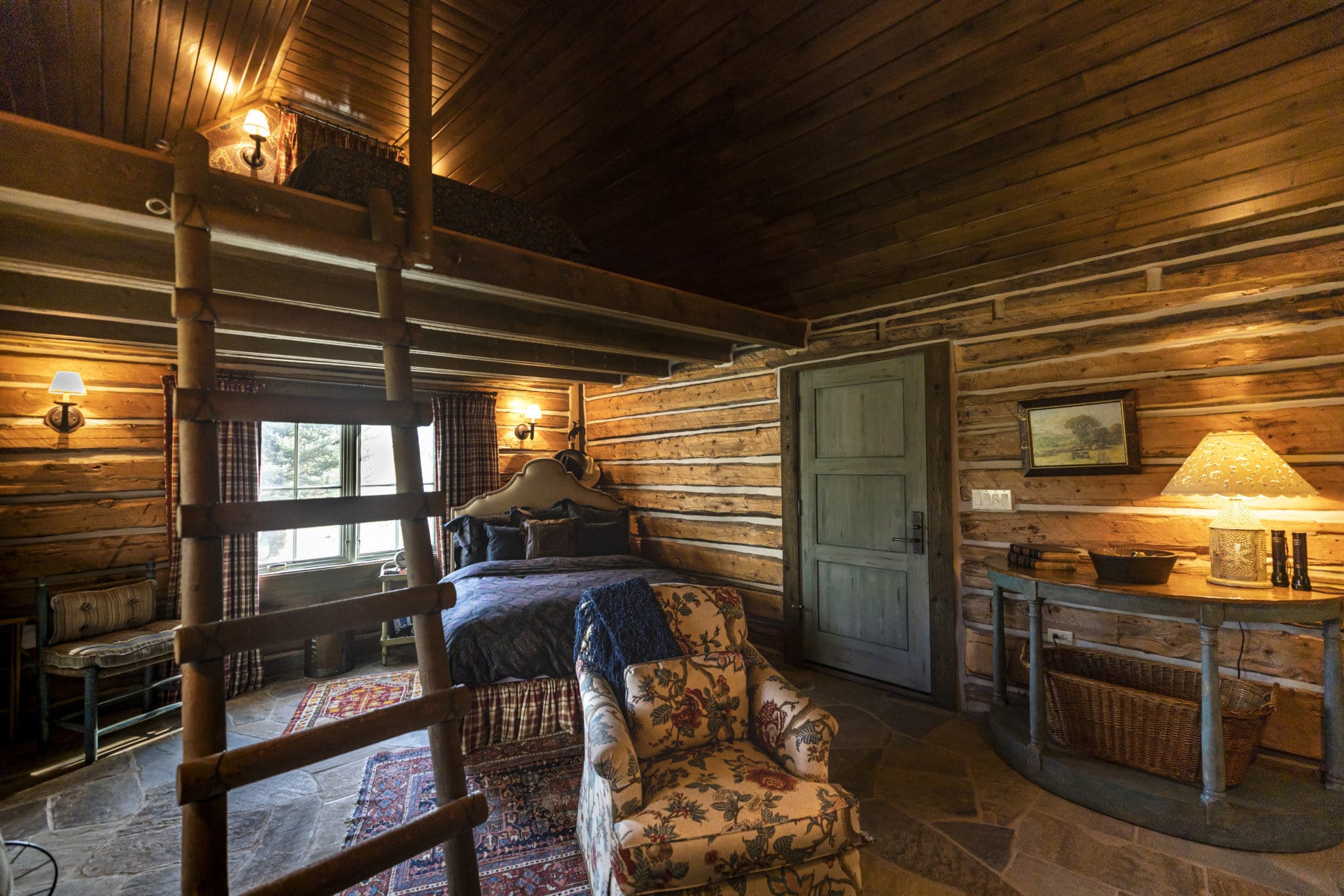 Main Bedroom 1 Twin Cabins Colorado Ragged Mountain Ranch