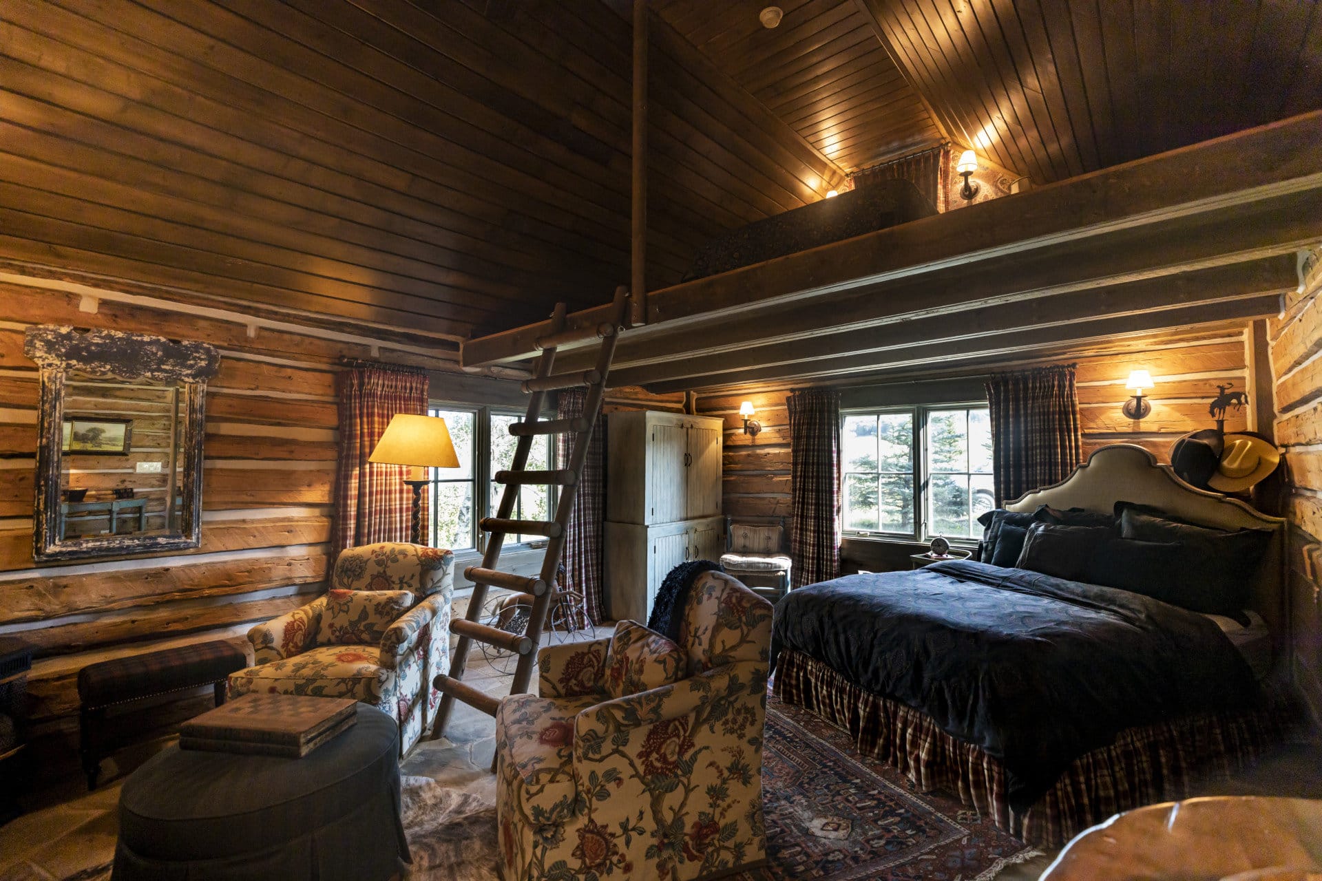 Main Bedroom Twin Cabins Colorado Ragged Mountain Ranch