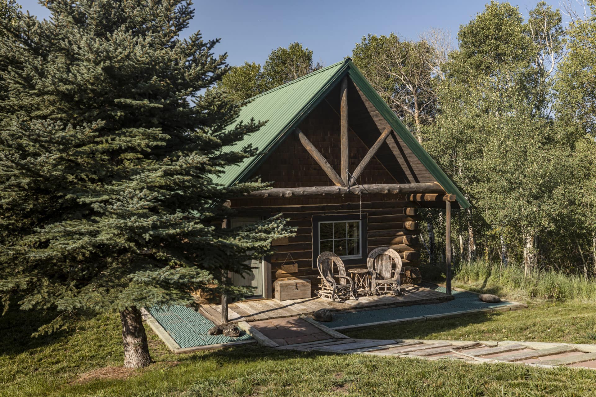 Porch 3 Twin Cabins Colorado Ragged Mountain Ranch