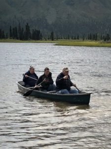 canoeing lake alaska wood river lodge