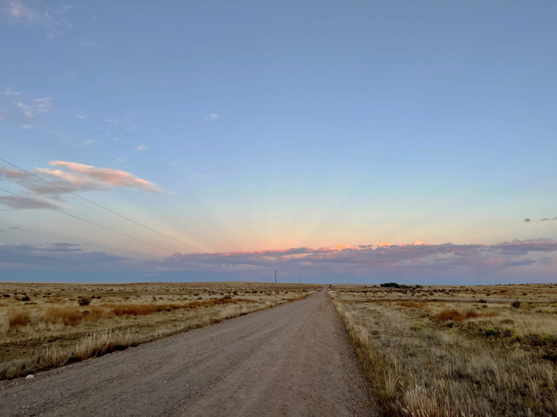 county road looking east colorado saddoris ranch east