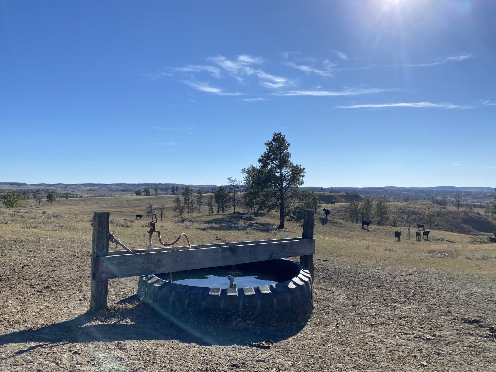 Water Tank in the Breaks Montana Missouri Breaks Square Butte Ranch
