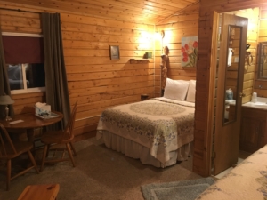 Wildflower cabin bedroom interior alaska earthsong lodge
