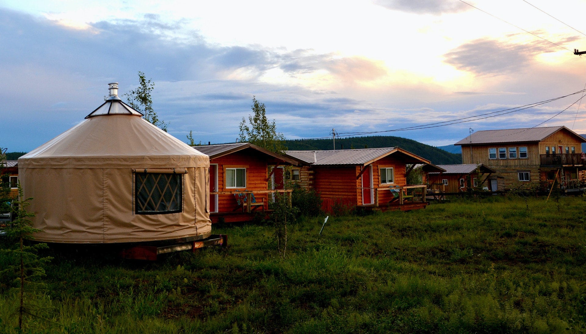 office yurt and cabins alaska earthsong lodge