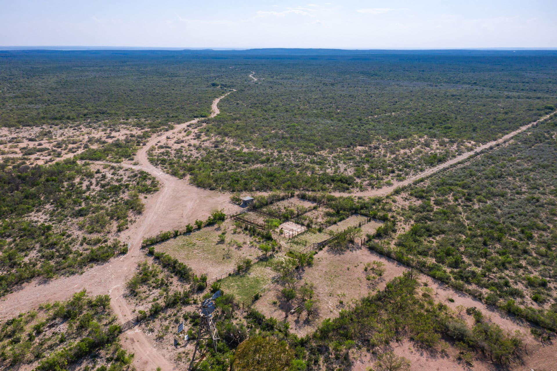 aerial pens texas evans creek ranch