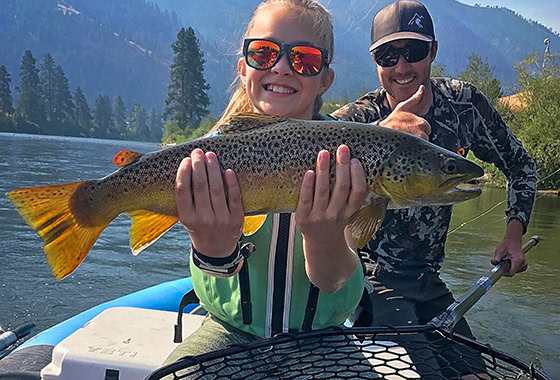 dan mahoney montana real estate with daughter fishing
