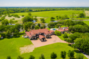 aerial main house texas broad oaks ranch