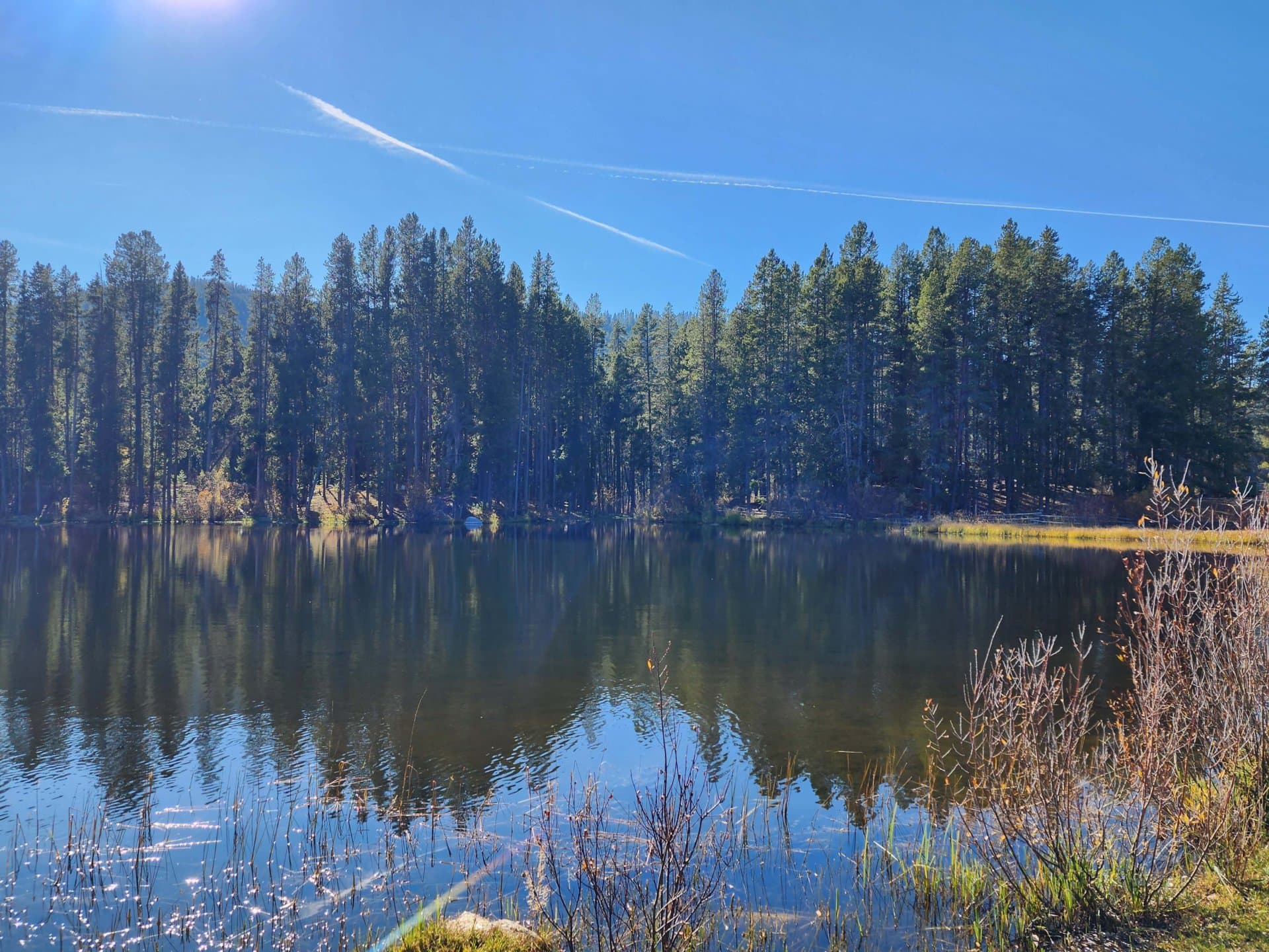 Pond in Montana Sundance Ranch on La Marche Creek