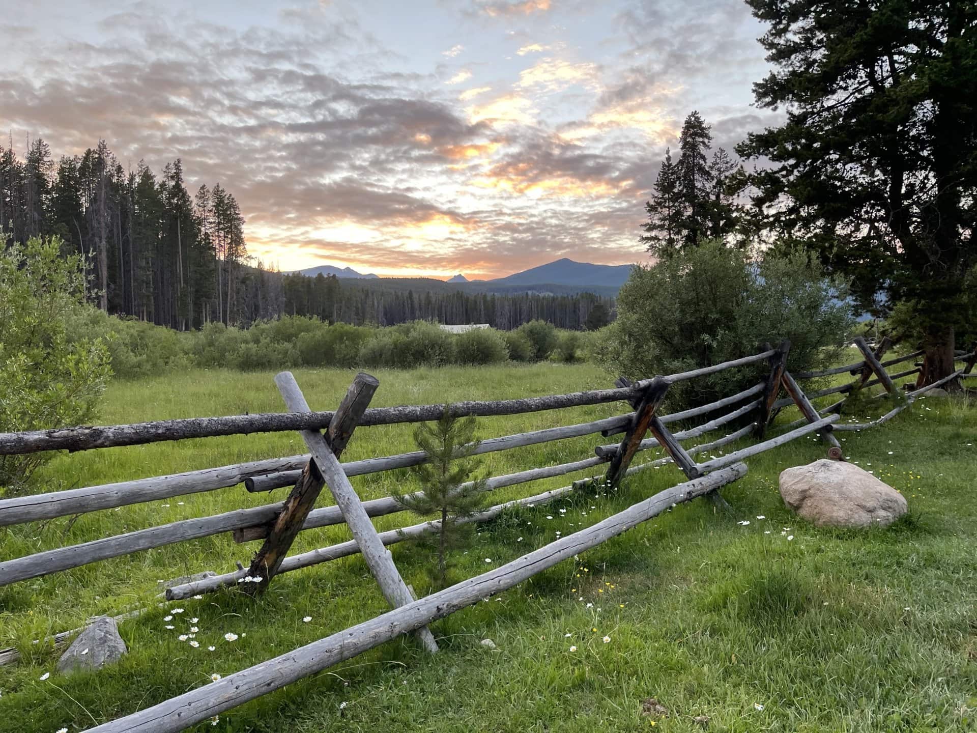 fence sunrise montana sundance ranch on la marche creek