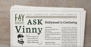 Is the show yellowstone real ask vinny column