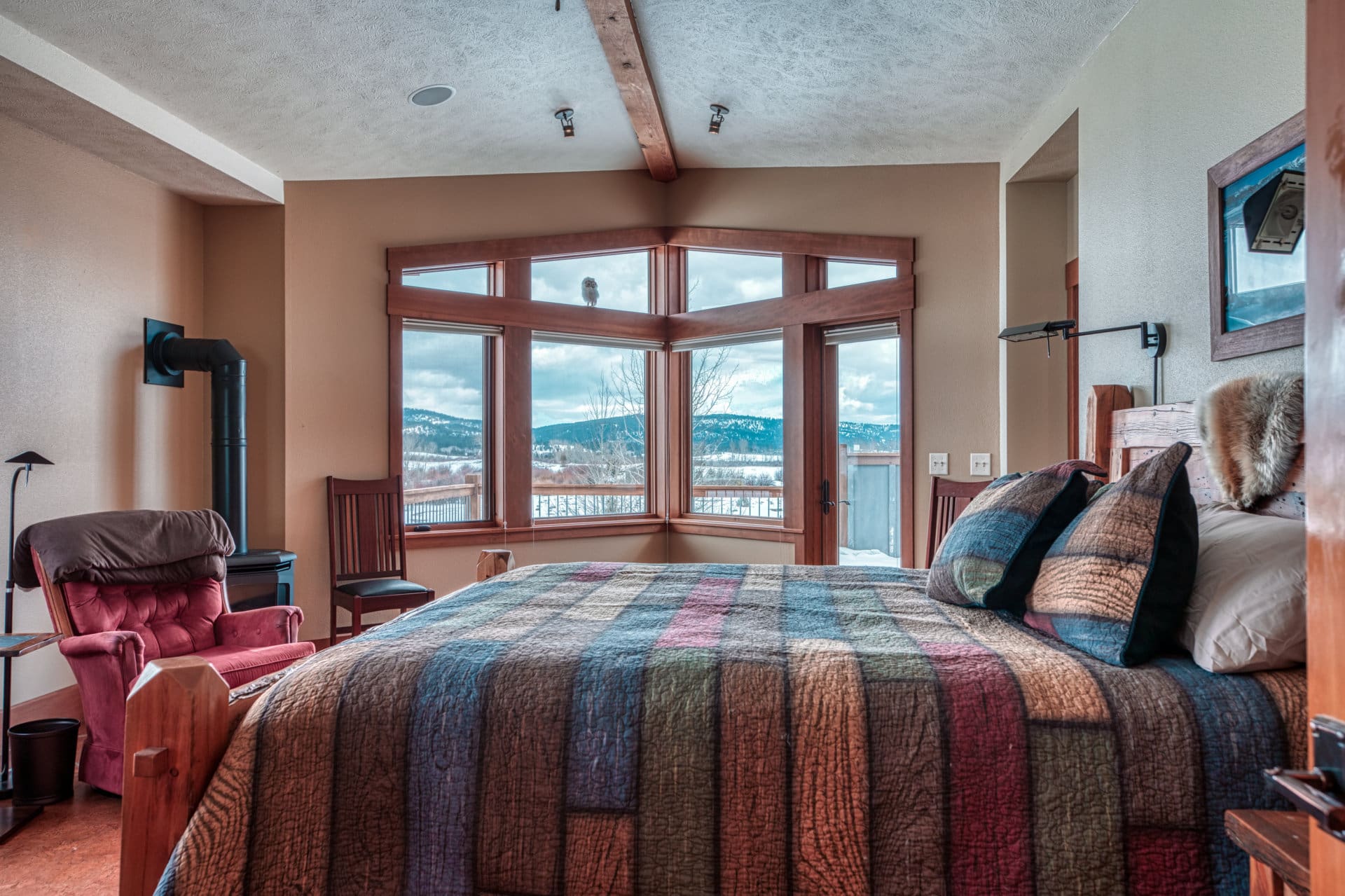 master bedroom east view montana smith lake overlook