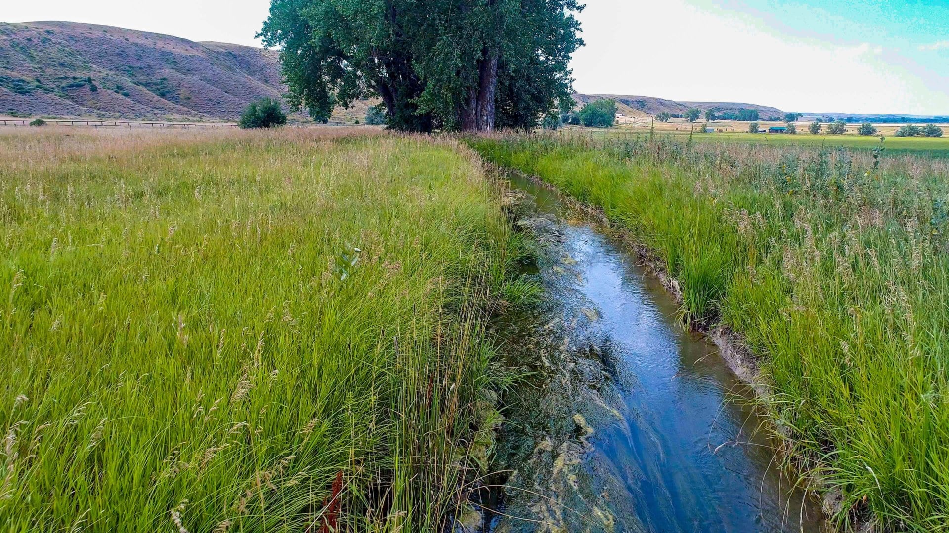 water irrigation ditch on property montana happy hunting grounds