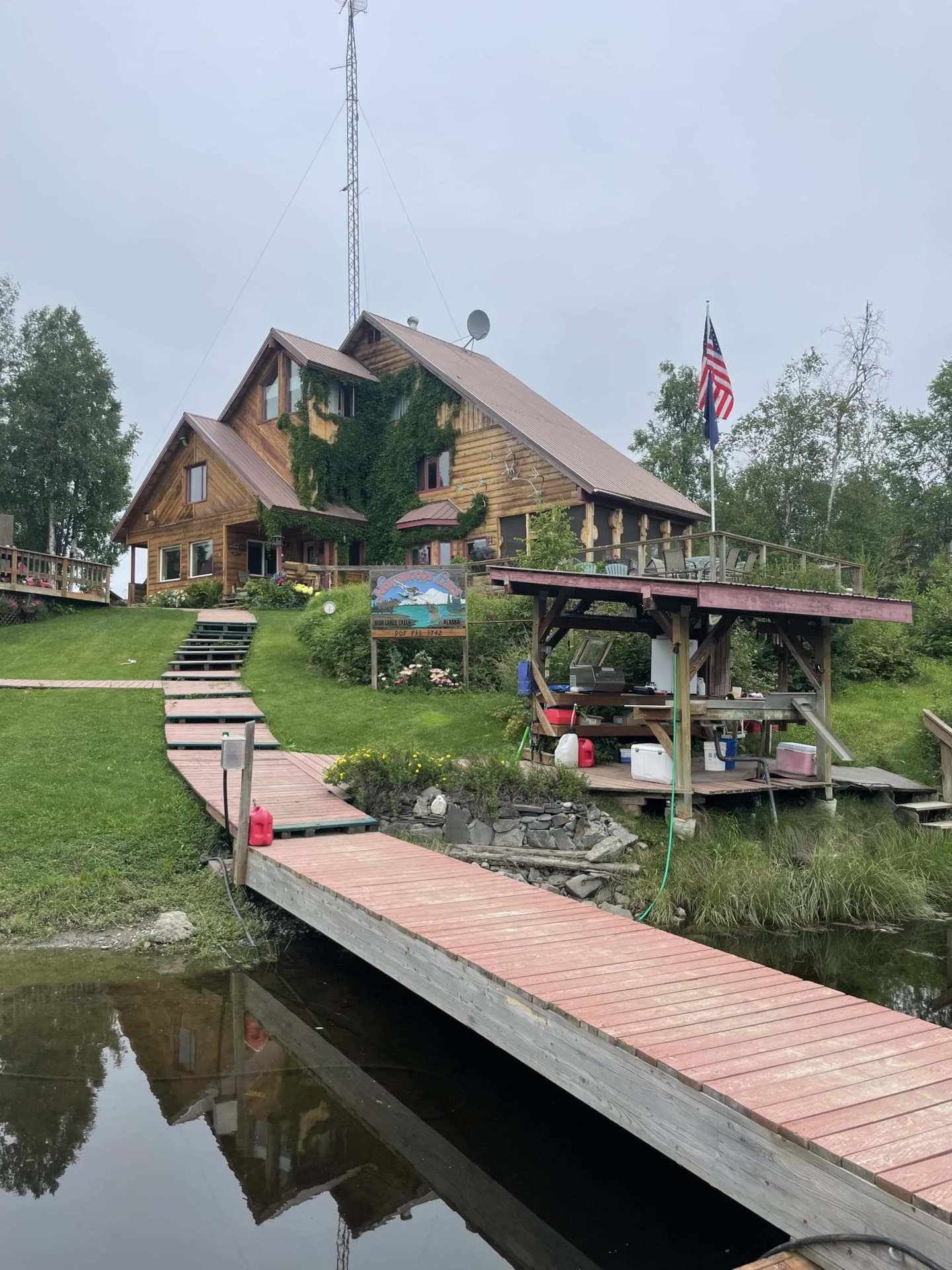 boat dock alaska northwoods lodge