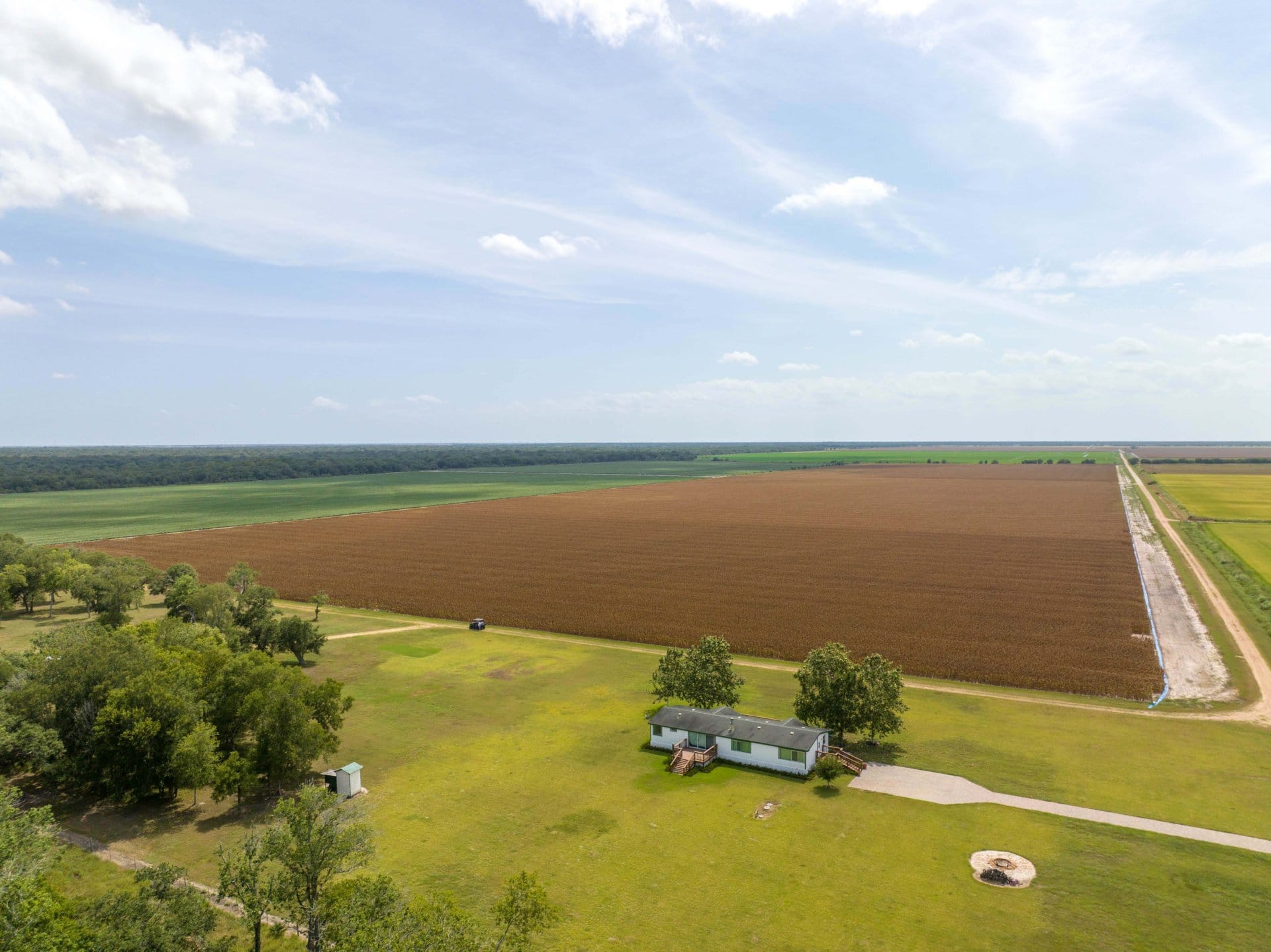 aerial texas sandies farm