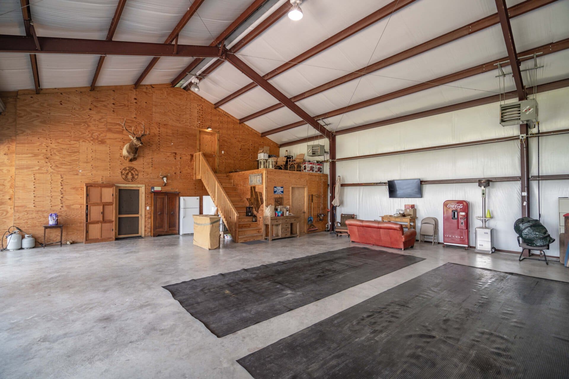 interior of barn texas chaparral ranch