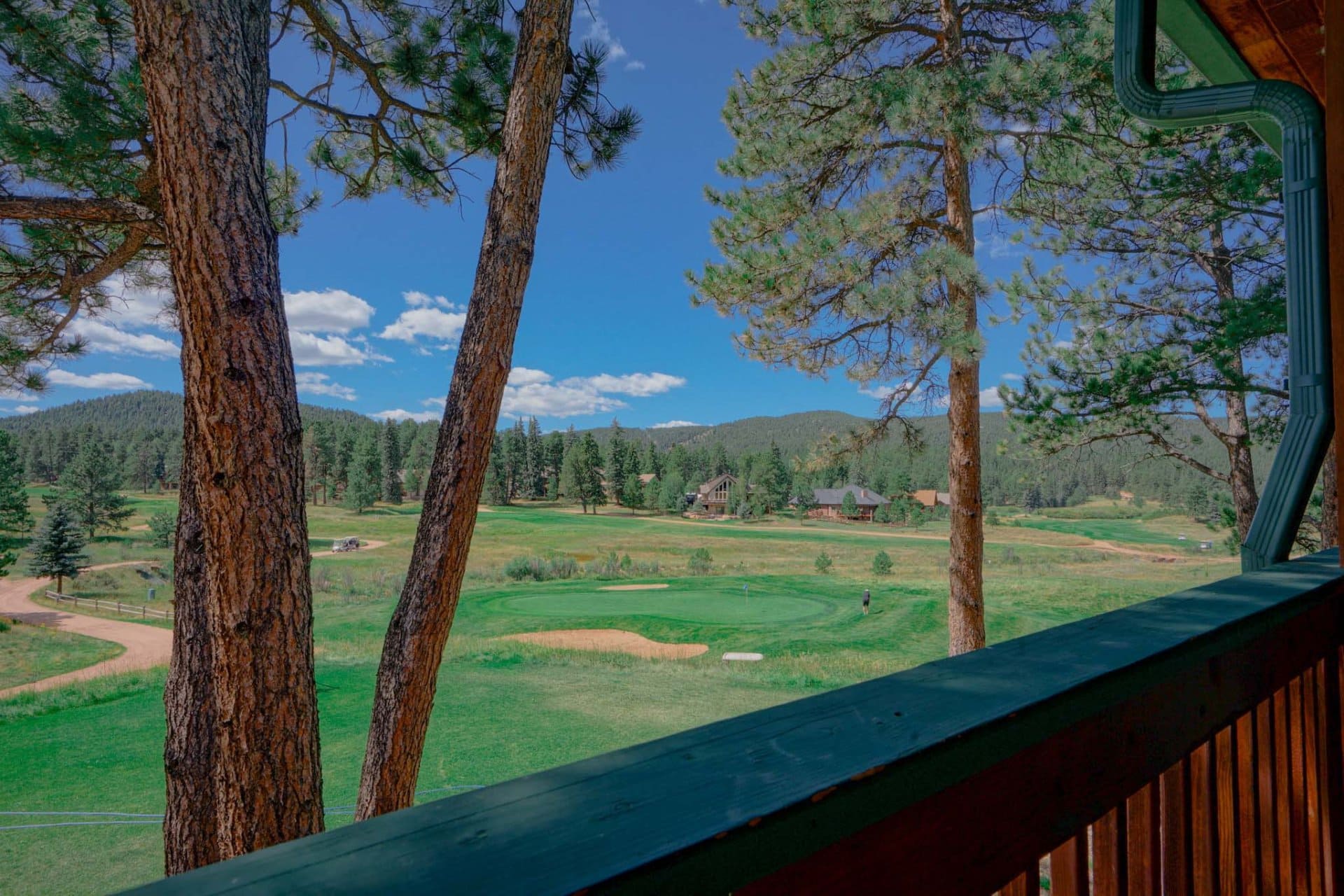 deck view colorado shining mountain golf course