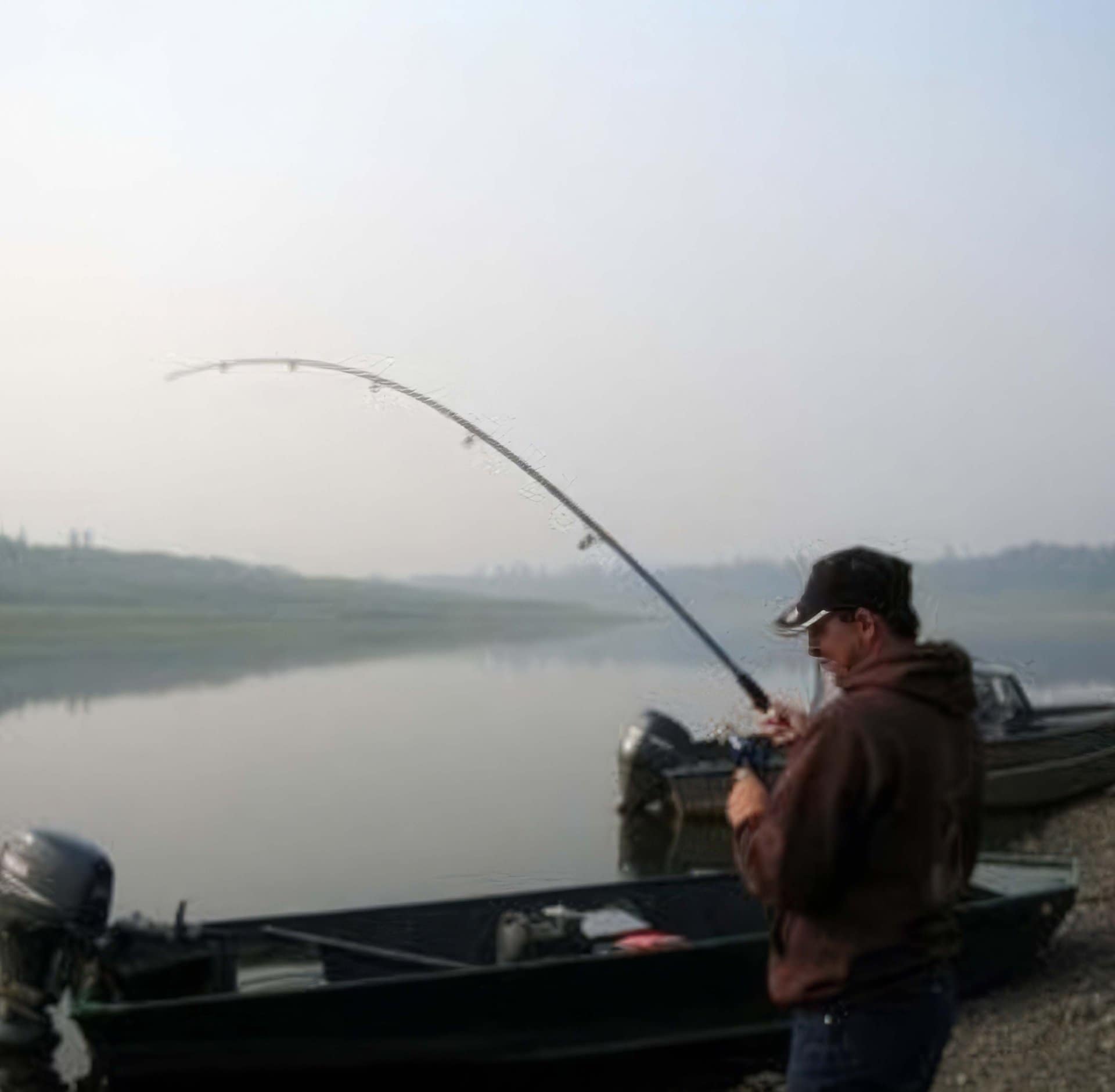 fishing on the river alaska aniak