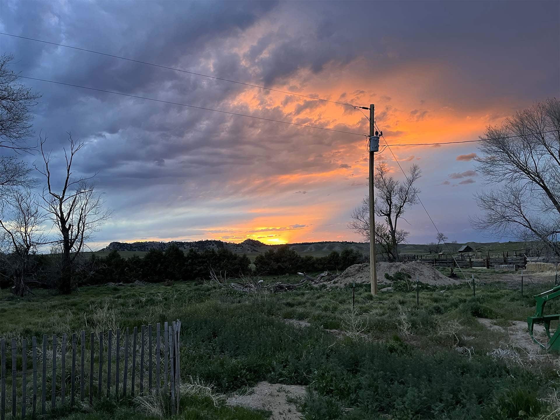 sunset wyoming vaughan ranch