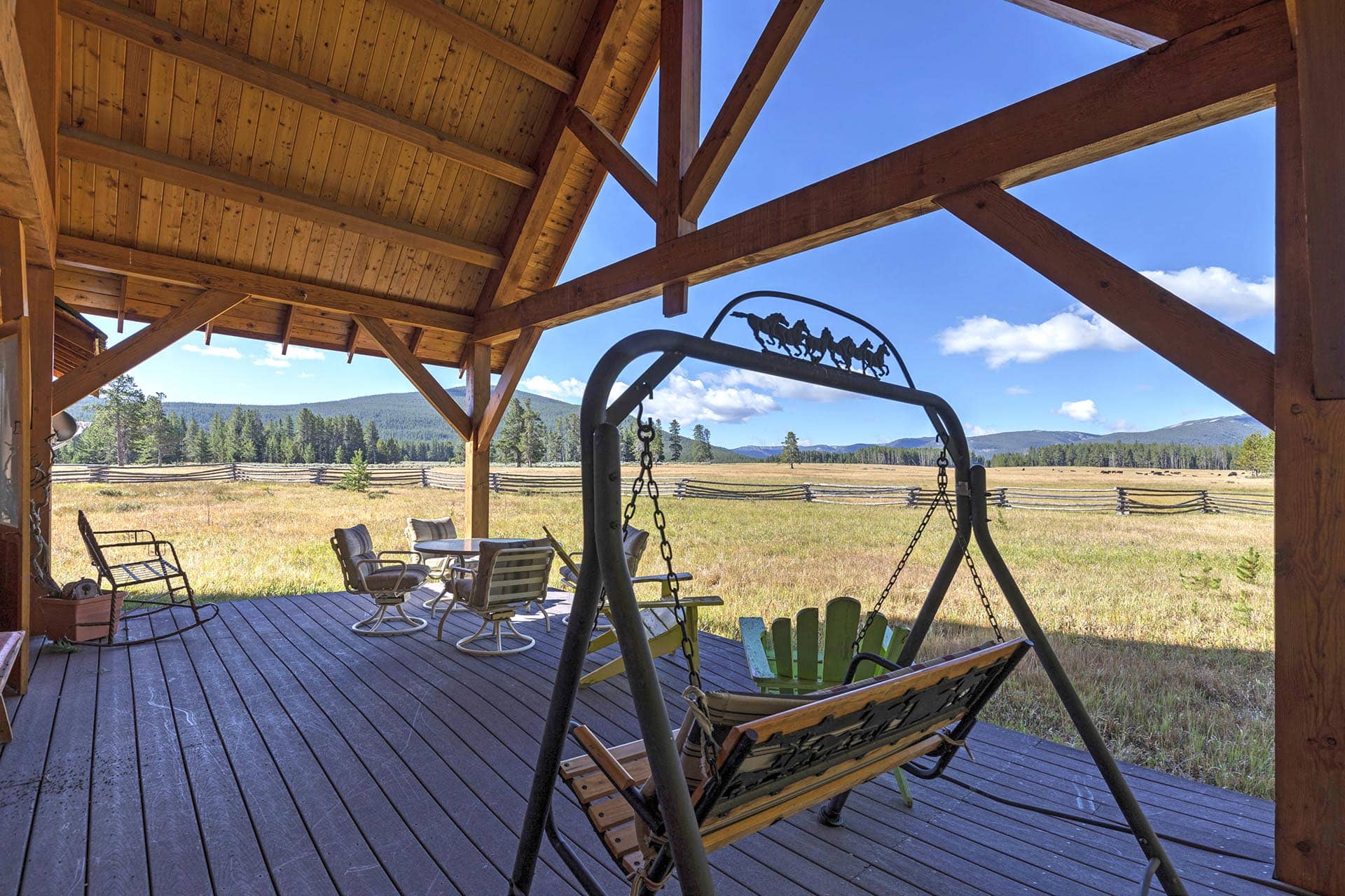 relaxing porch montana big hole river ranch