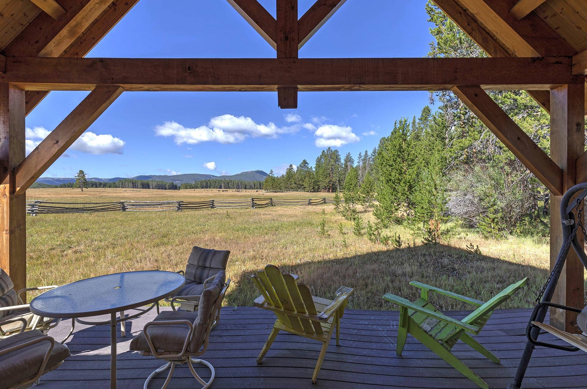 porch grassy meadow montana big hole river ranch