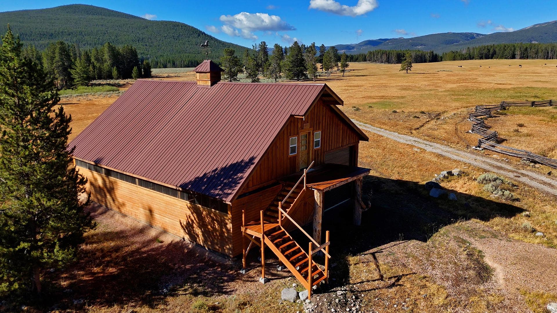 wooden barn montana big hole river ranch