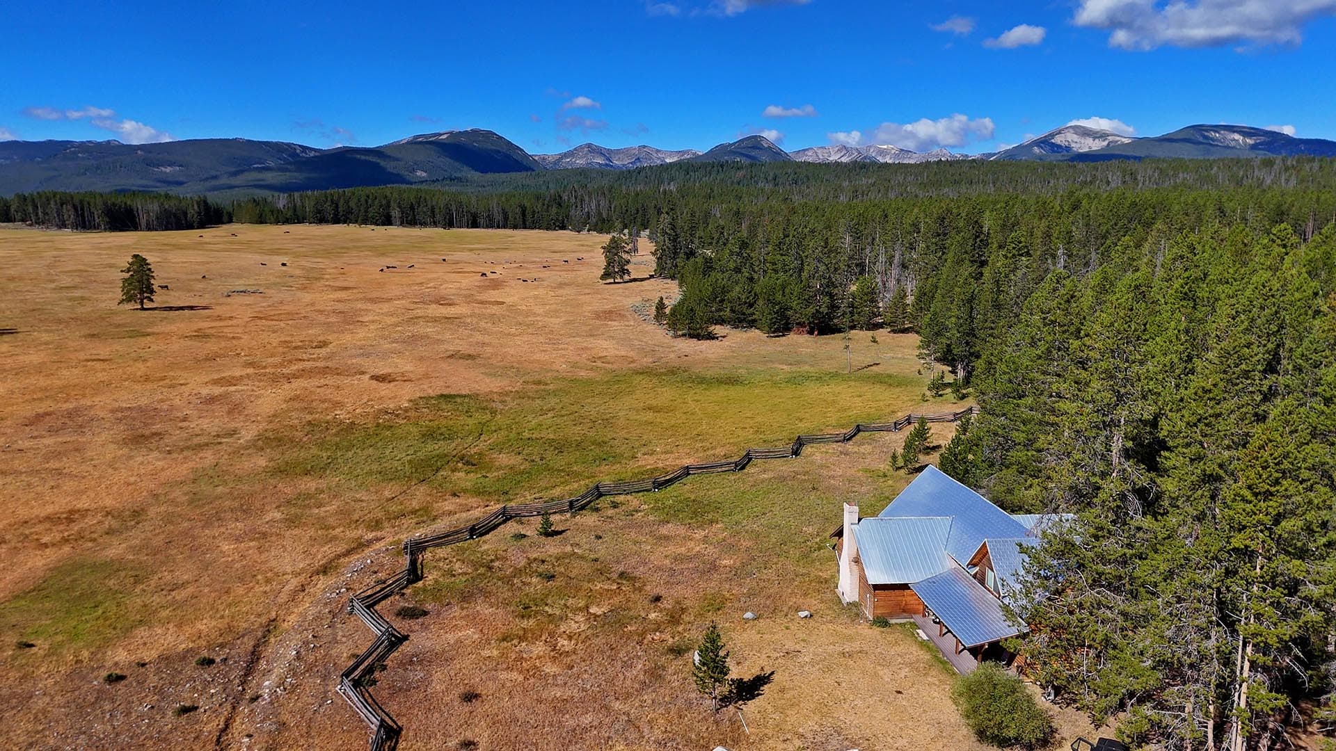 wide open rural field montana big hole river ranch
