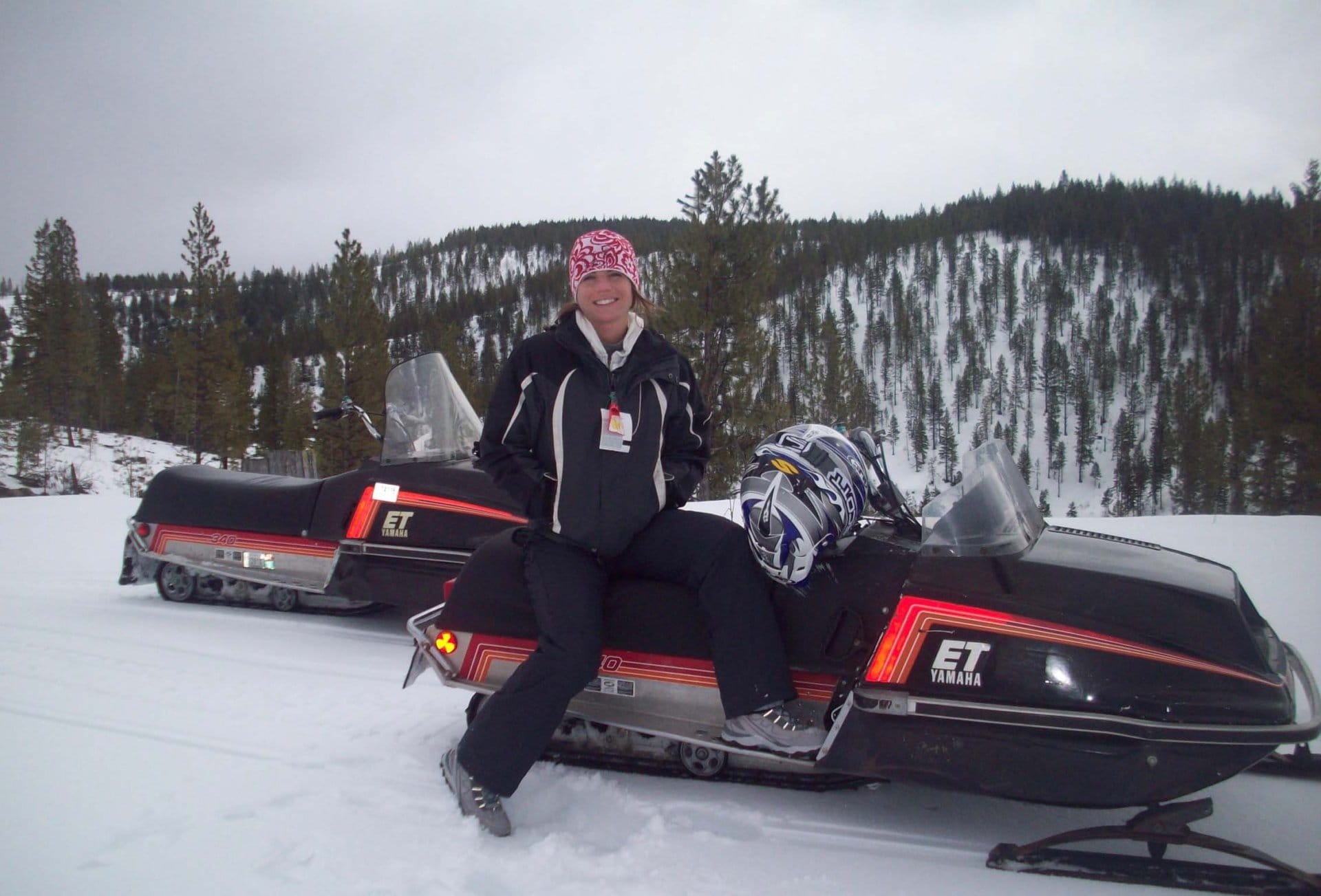 Naomi Alm licensed real estate broker montana snowmobile