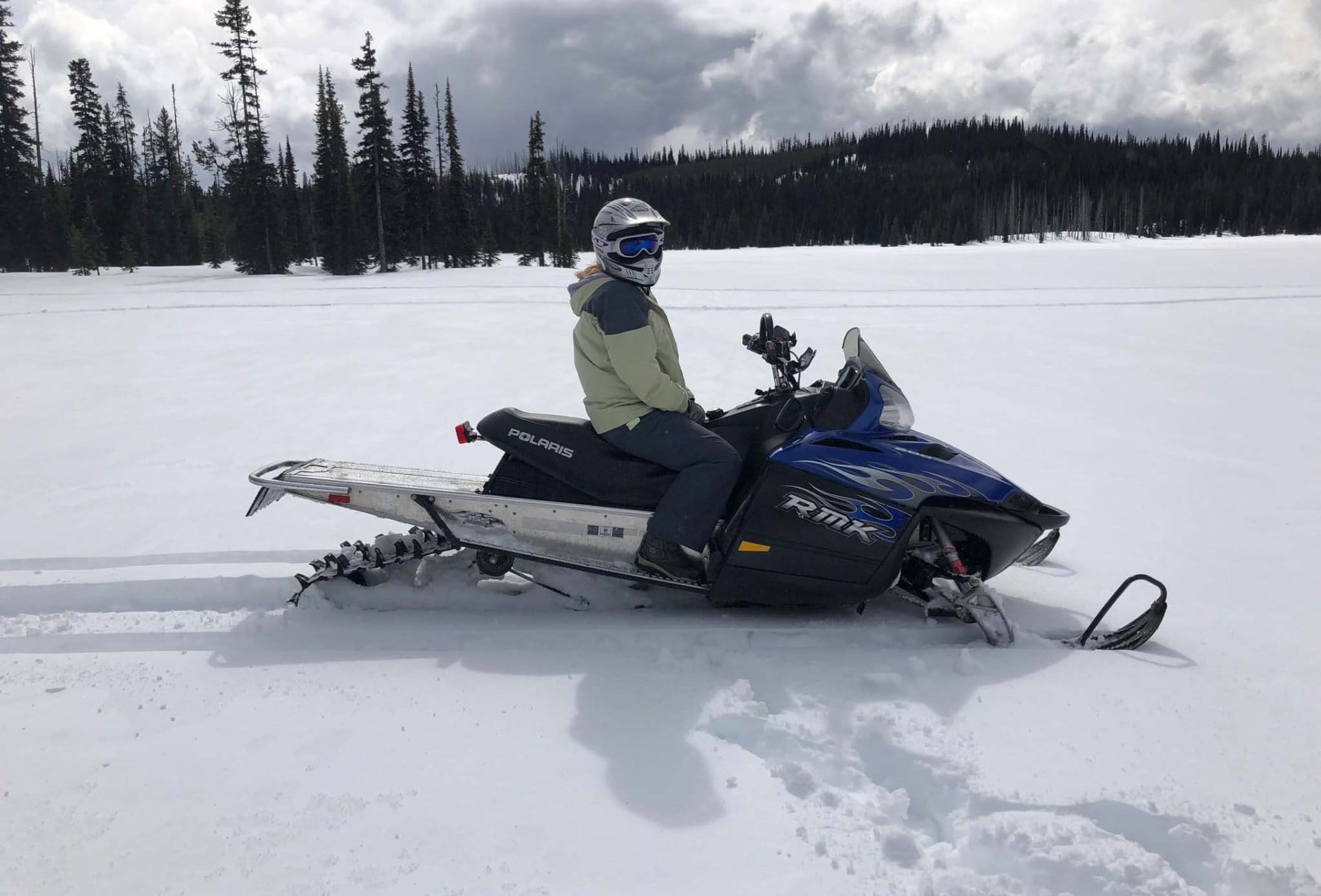 Naomi Alm licensed real estate broker montana snowmobiling