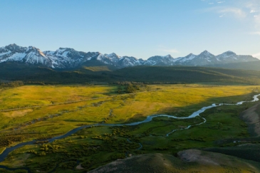 water frontage for sale Idaho Valley Creek Ranch