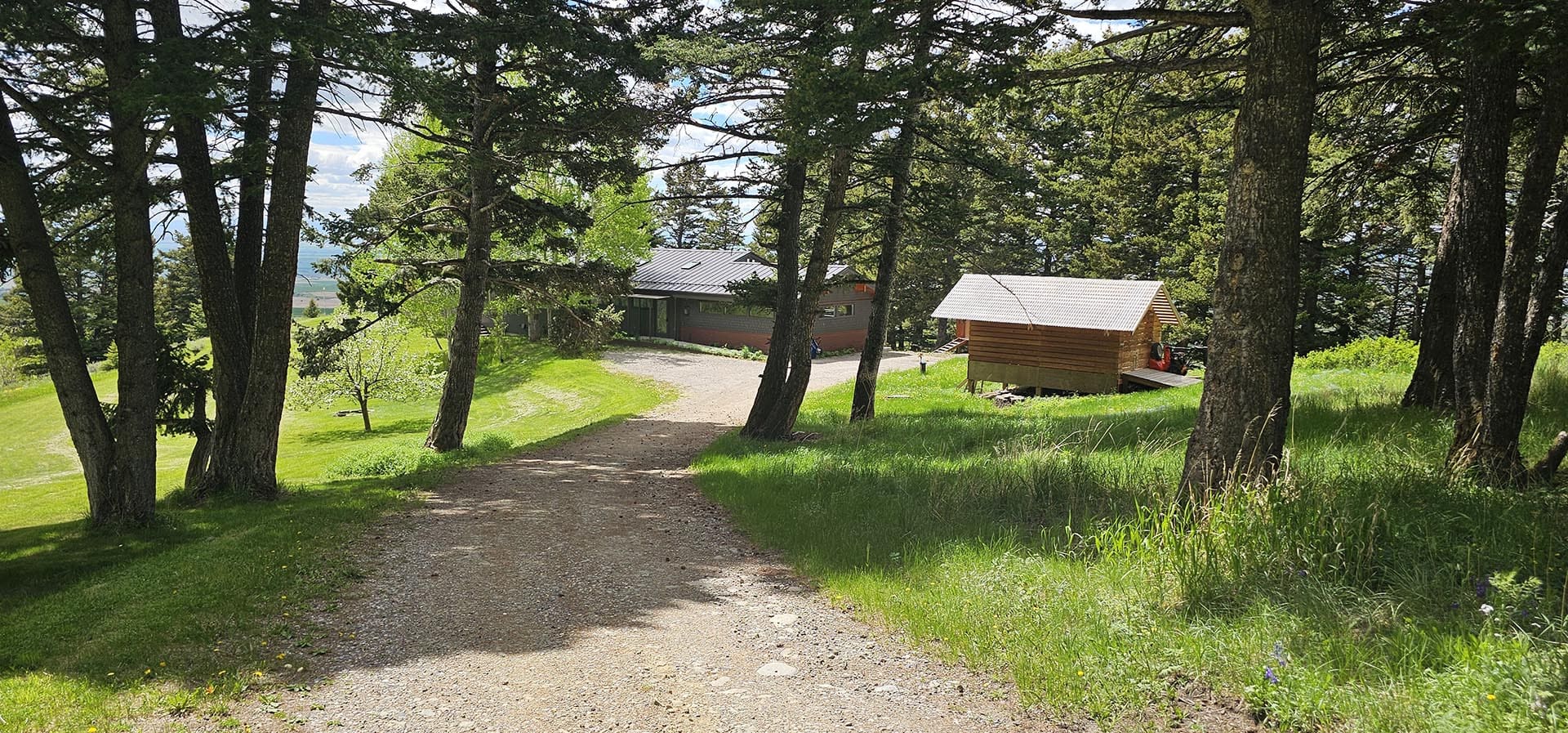 yard gravel road montana double g montana