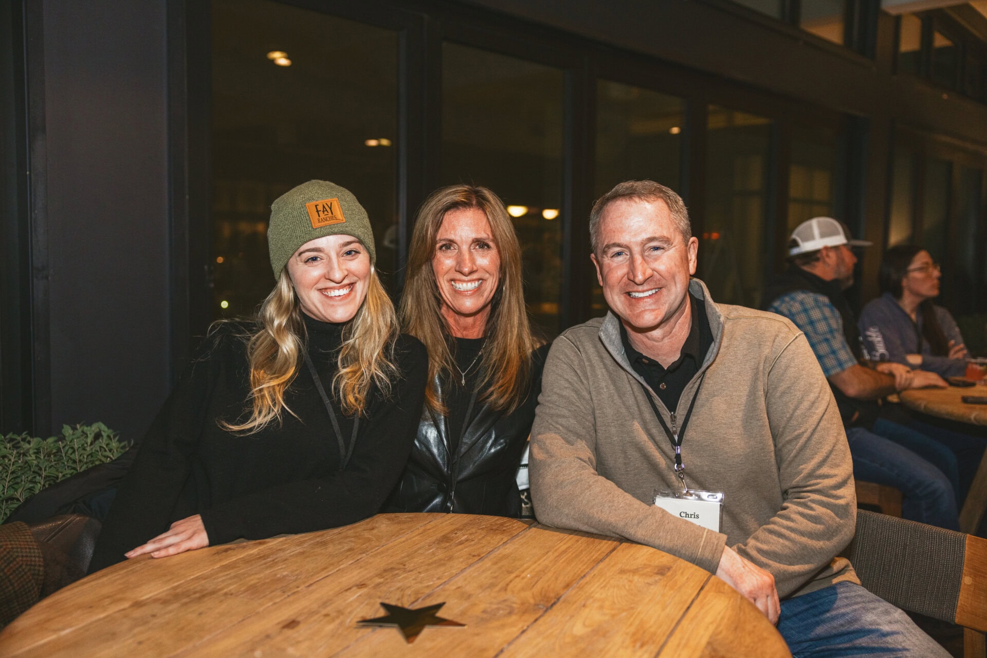 Helen Susan Chris at the Welcome Party