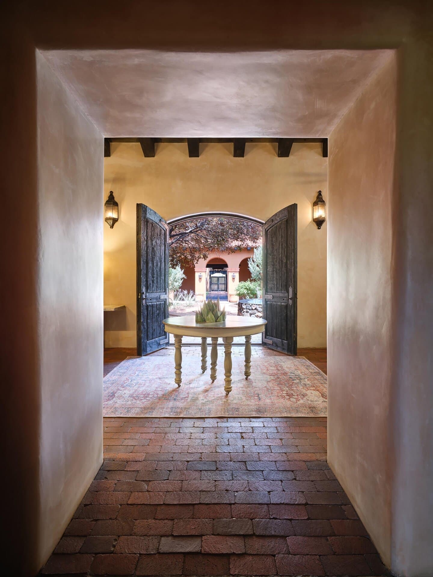 main hall portrait new mexico rancho de abiquiu