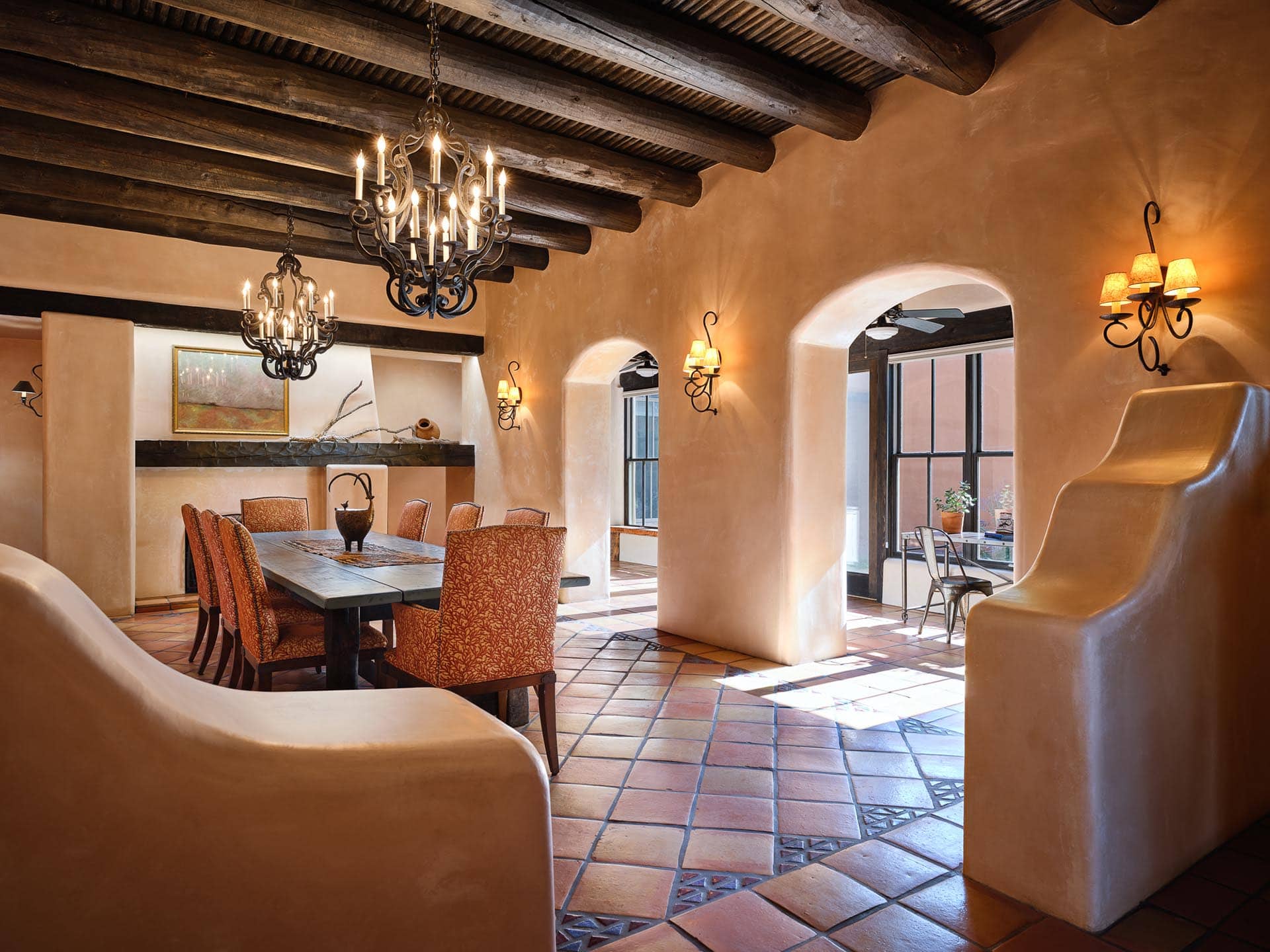 dining long view santa fe new mexico rancho de abiquiu