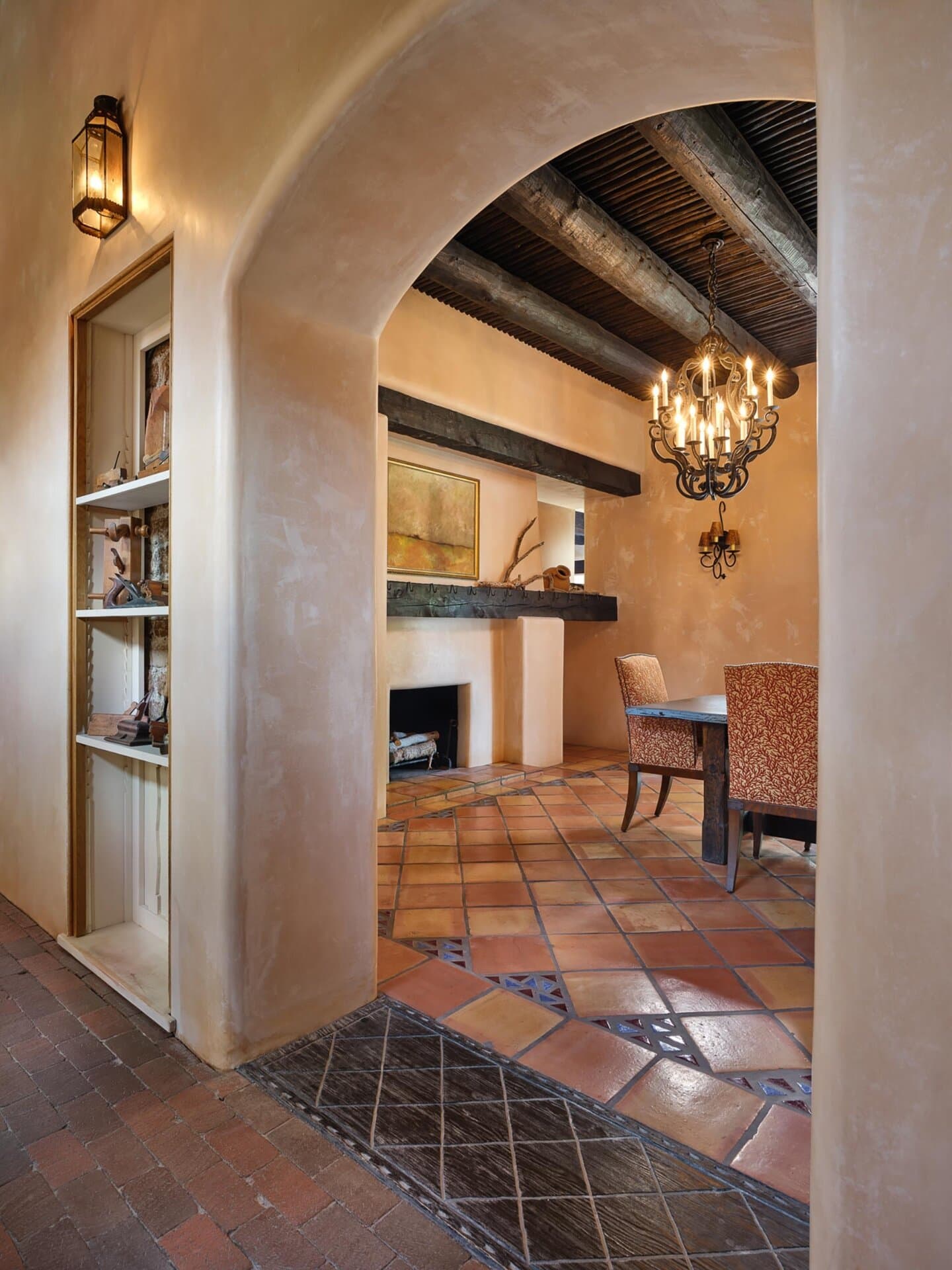 dining portrait santa fe new mexico rancho de abiquiu