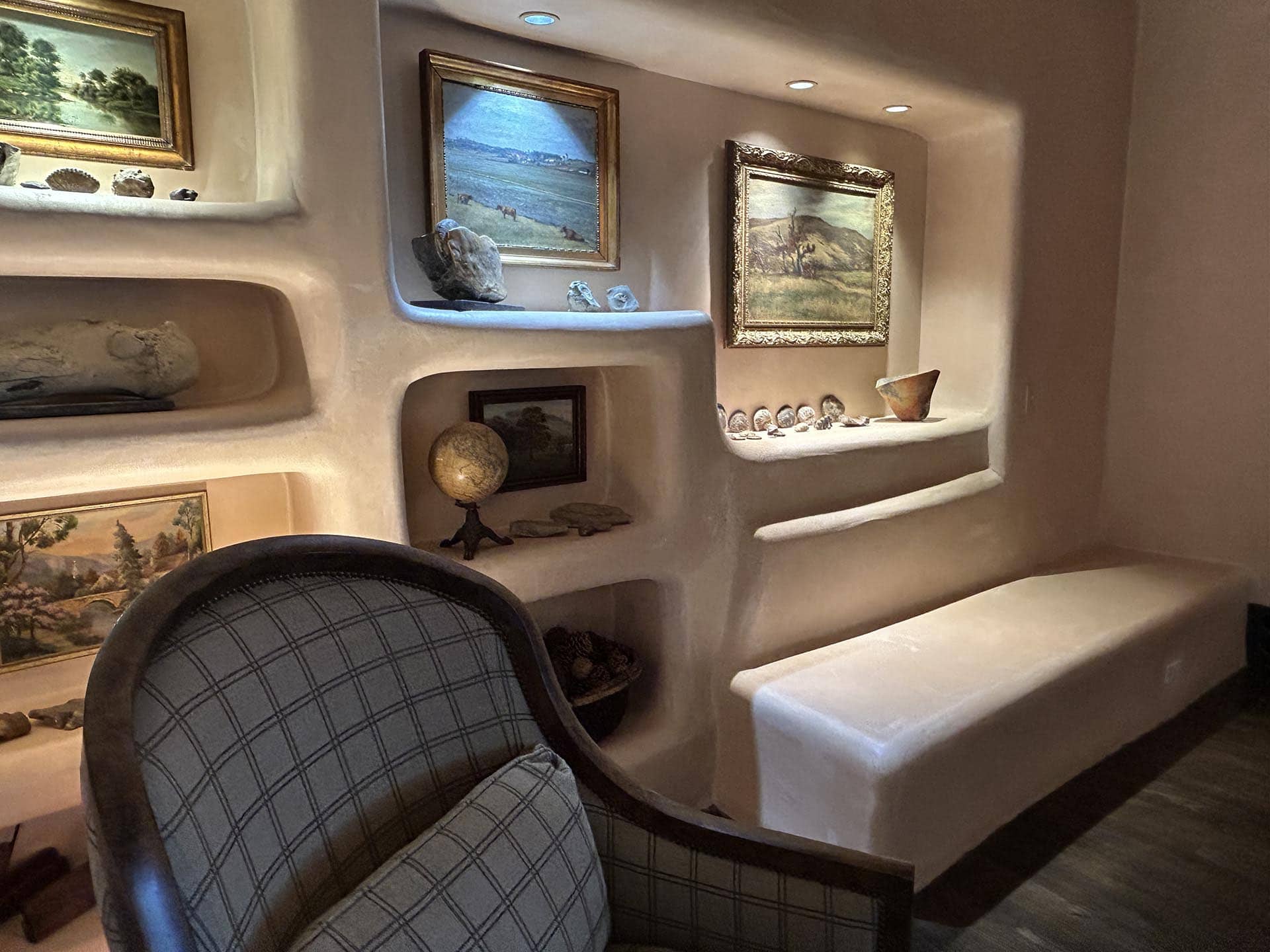 living room east santa fe new mexico rancho de abiquiu