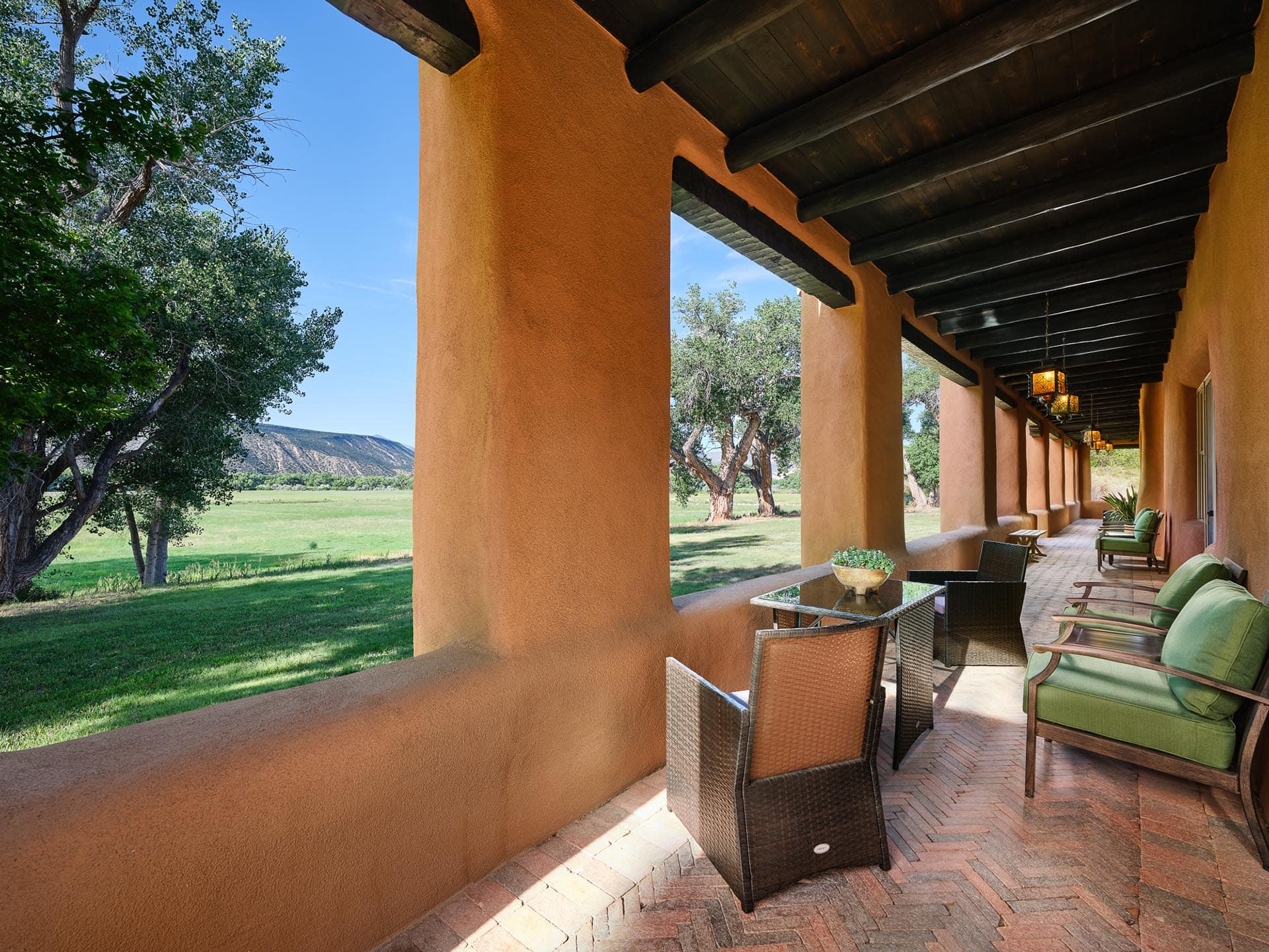 front veranda santa fe new mexico rancho de abiquiu