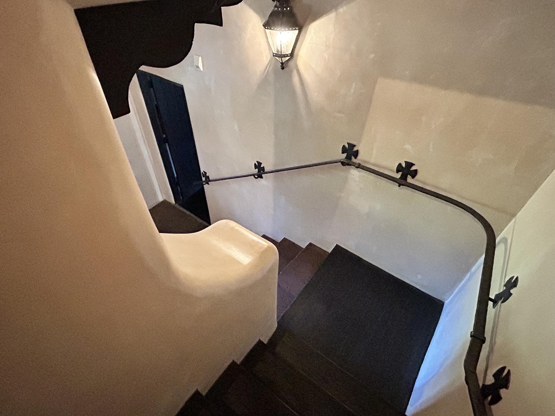 stairway santa fe new mexico rancho de abiquiu