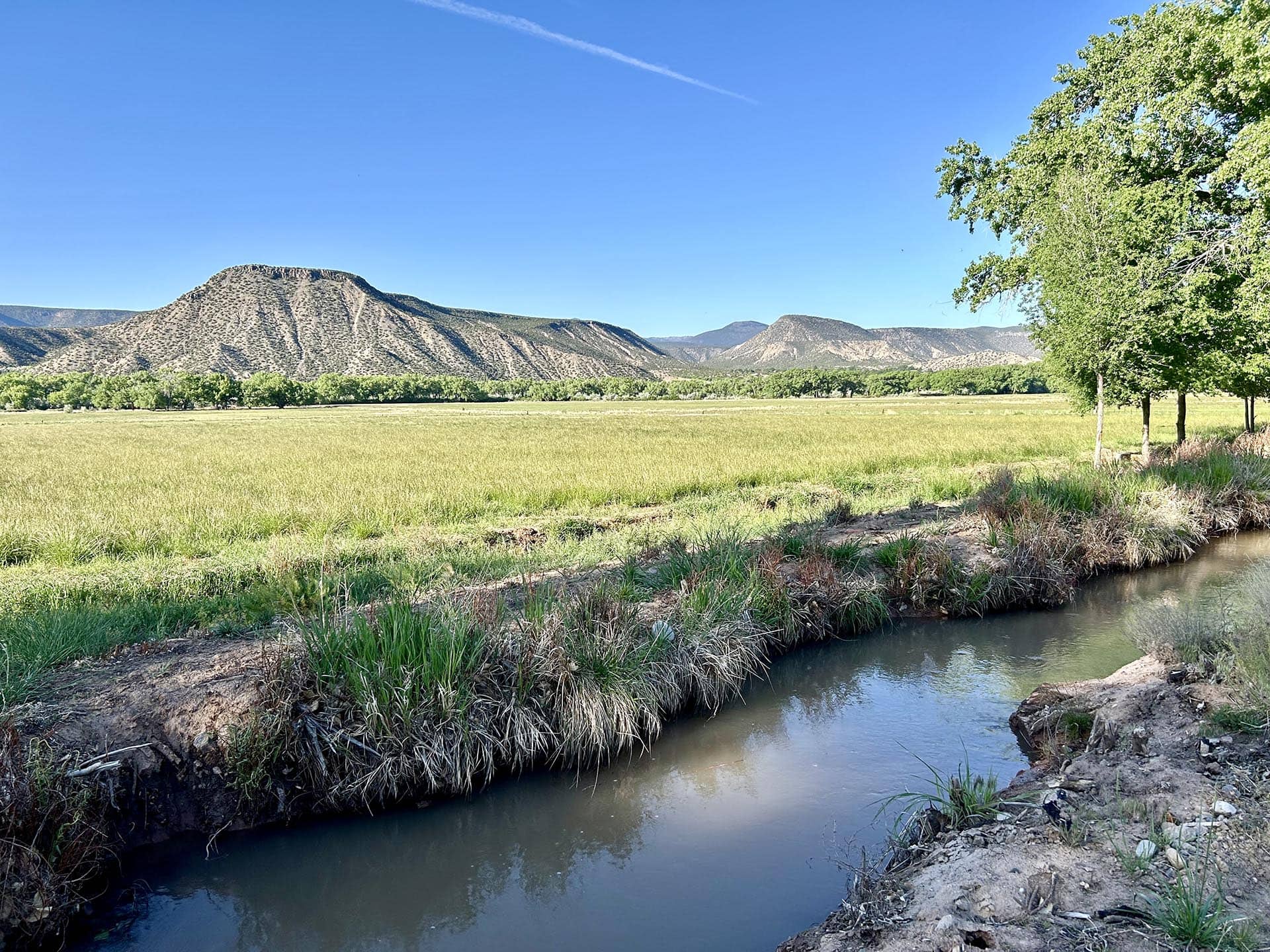 flowing ditch santa fe new mexico rancho de abiquiu