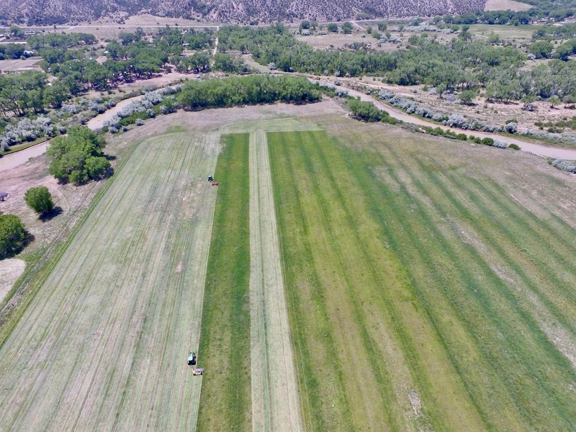 hay mowing 2 santa fe new mexico rancho de abiquiu