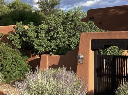 entrance new mexico rancho de abiquiu