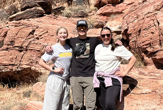 ashley crane mountain climbing hiking family
