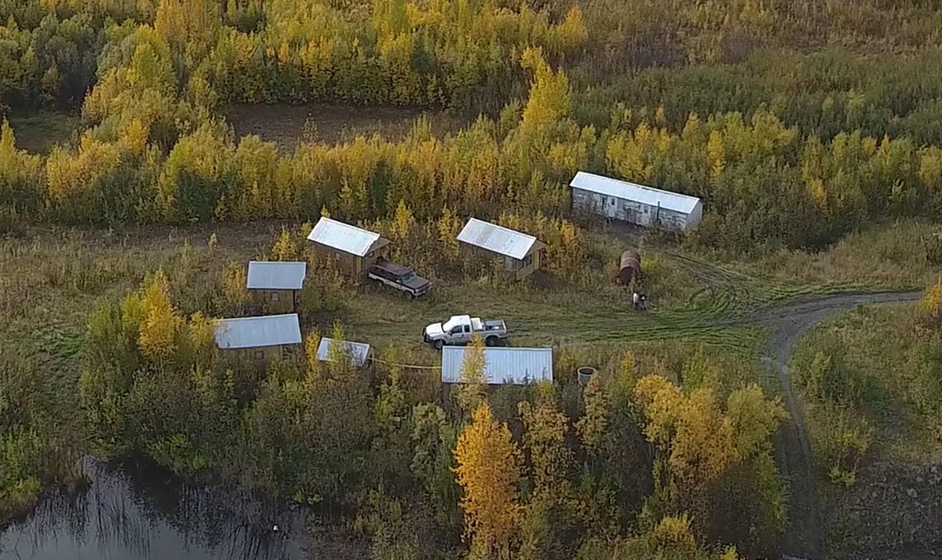 mine camp alaska little boulder creek gold mine