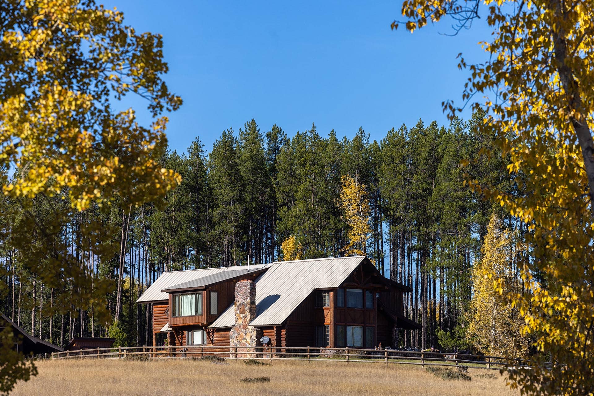 Fall Cabin Montana Hanging J Ranch