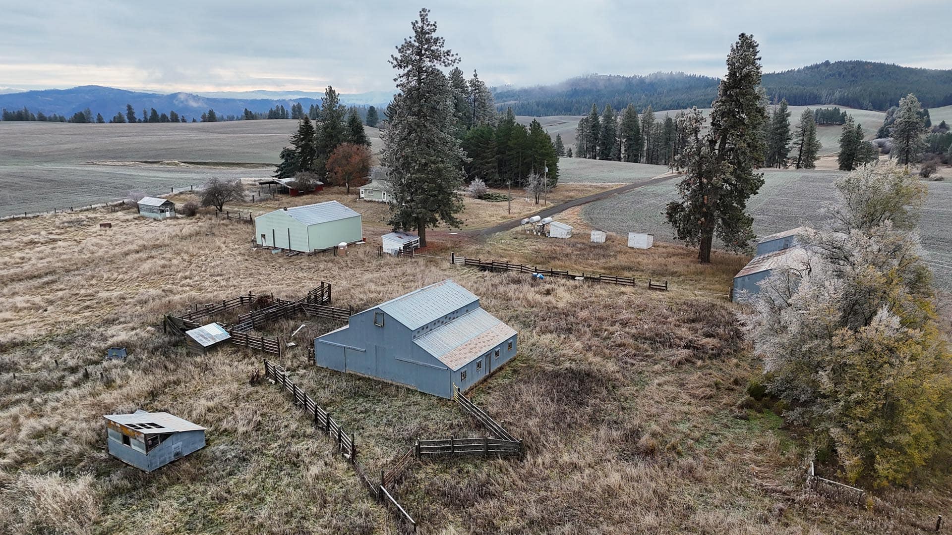 farm outbuildings idaho nez perce prairie