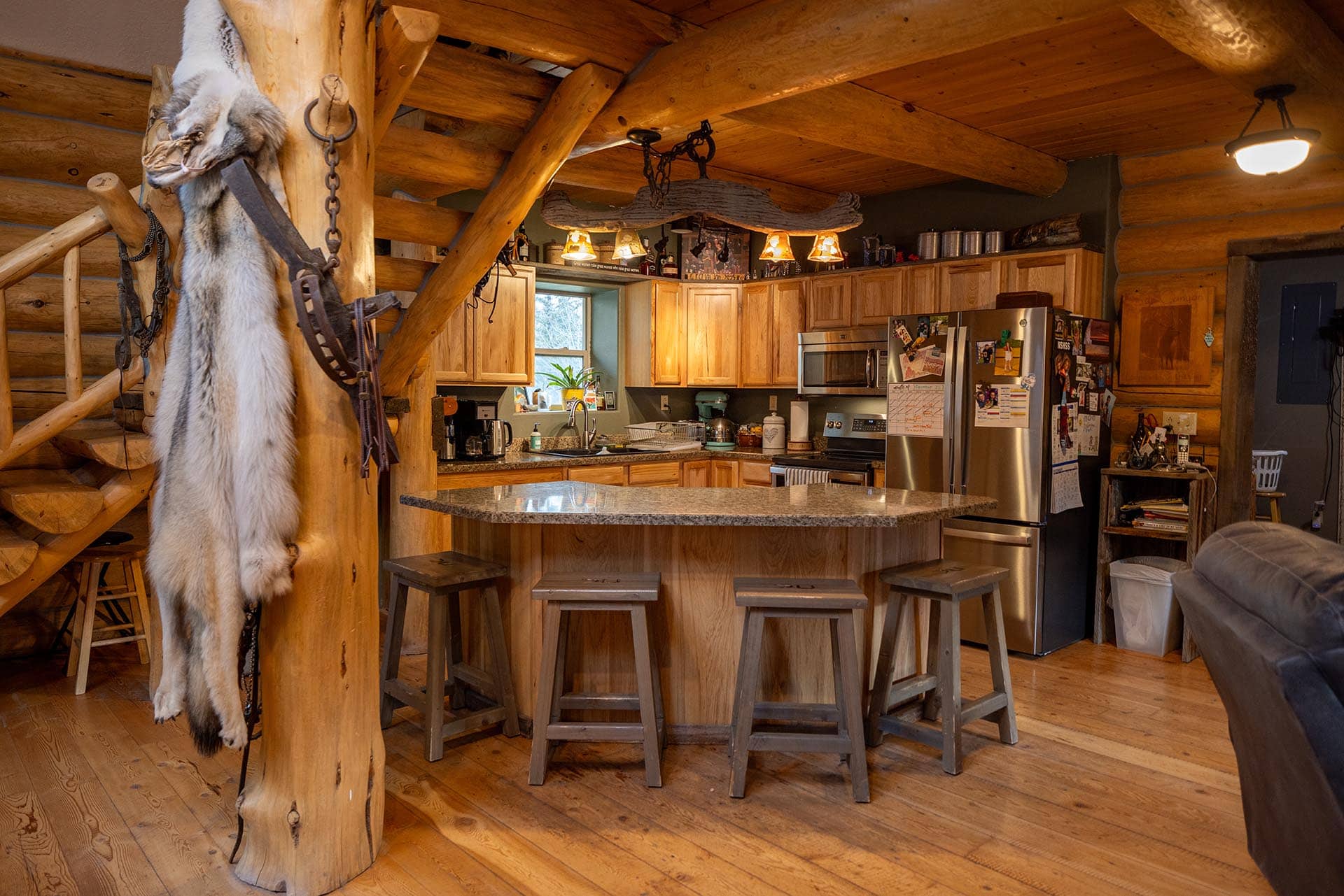 Kitchen Main Home Montana Sun Canyon Lodge